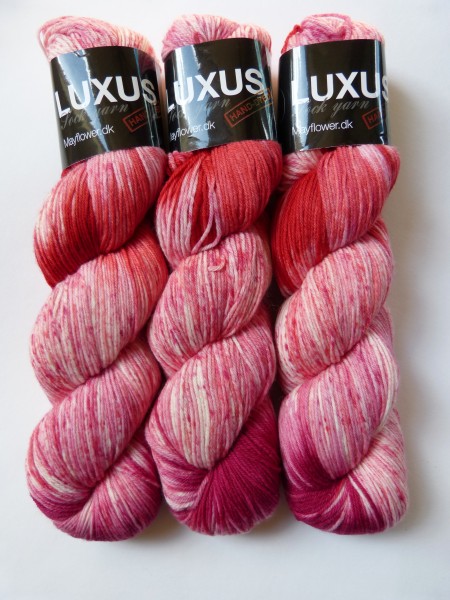 Luxus Sock Yarn 100g, Fb. 5111 Erdbeerbeet