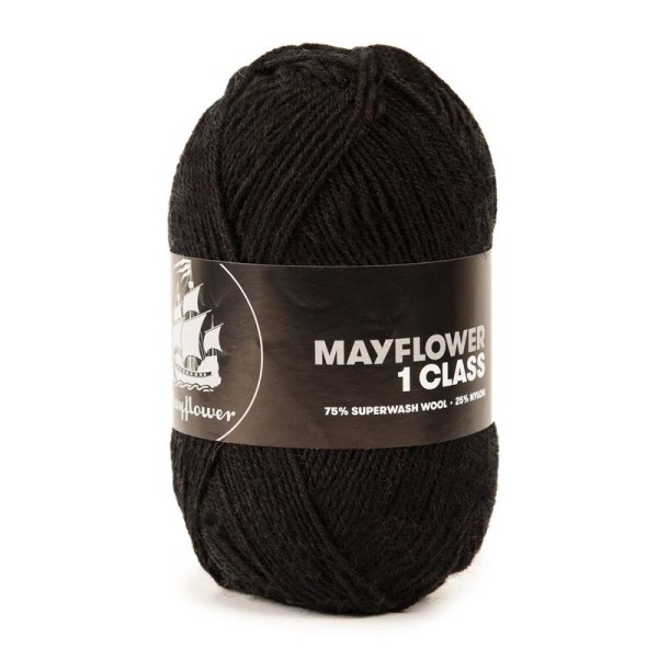 Mayflower Sockenwolle 1 Class 50g, Fb. 19 Schwarze Bohnen