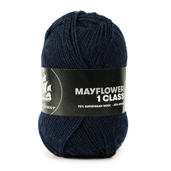 Mayflower Sockenwolle 1 Class 50g, Fb. 25 Dunkles Meeresblau